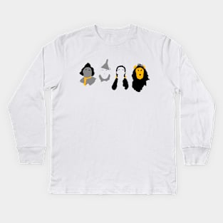 Wizard of Oz Team Silhouettes Kids Long Sleeve T-Shirt